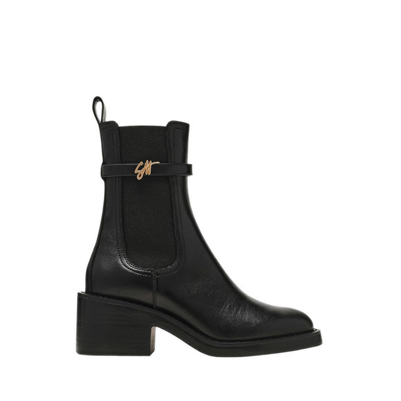 CHARITY-SM BLACK LEATHER