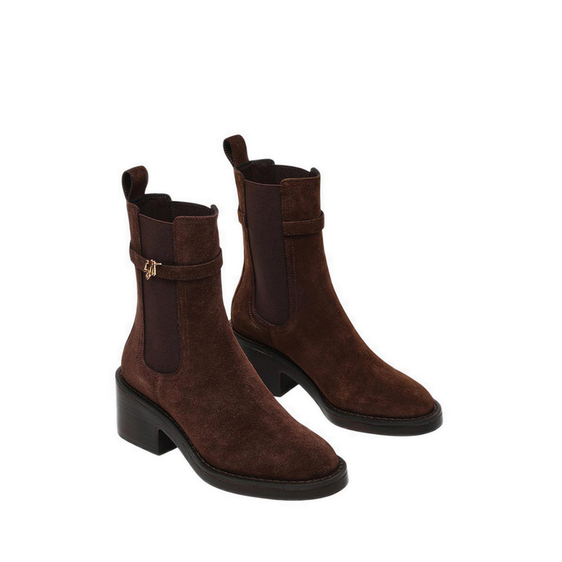 CHARITY-SM CHOCOLATE BROWN SUEDE - view 2