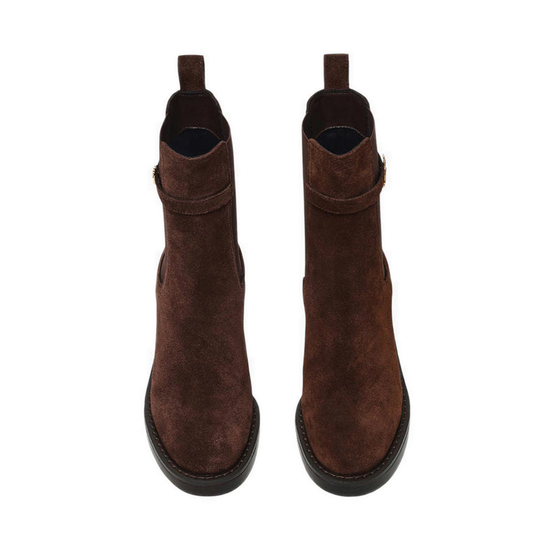 CHARITY-SM CHOCOLATE BROWN SUEDE - view 4