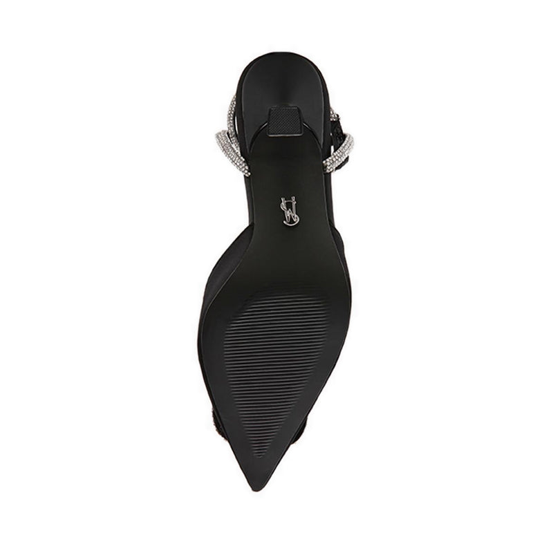 FLORENZIA BLACK SATIN
