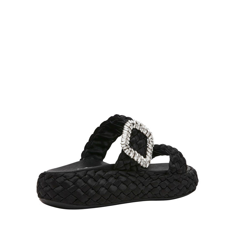 GLITCH BLACK SATIN