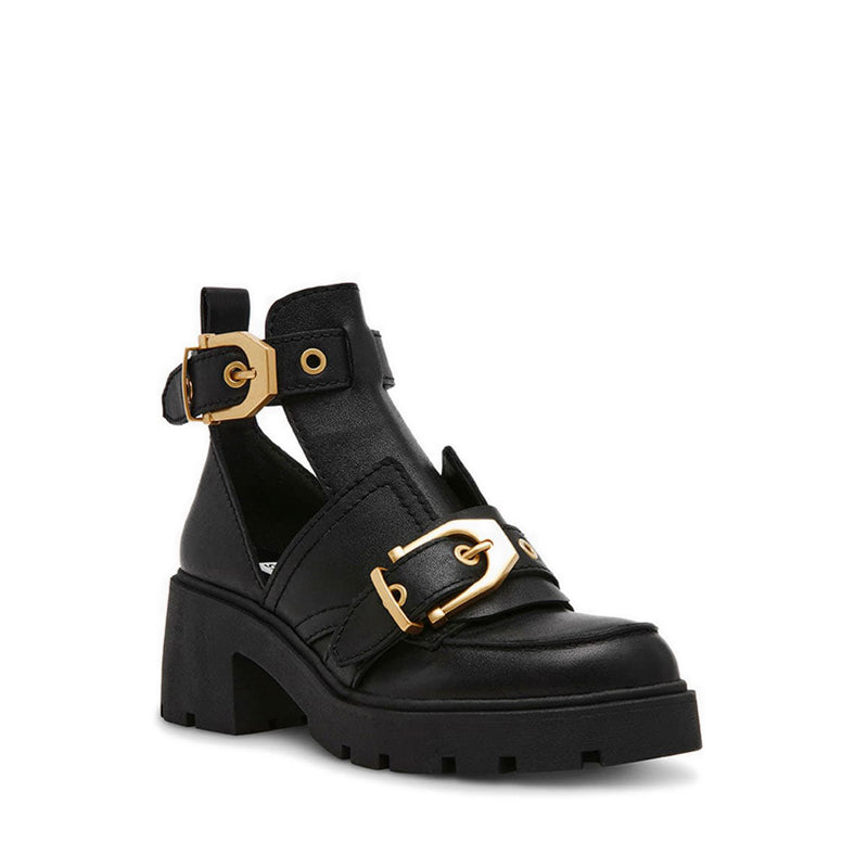 HARLOWS BLACK LEATHER