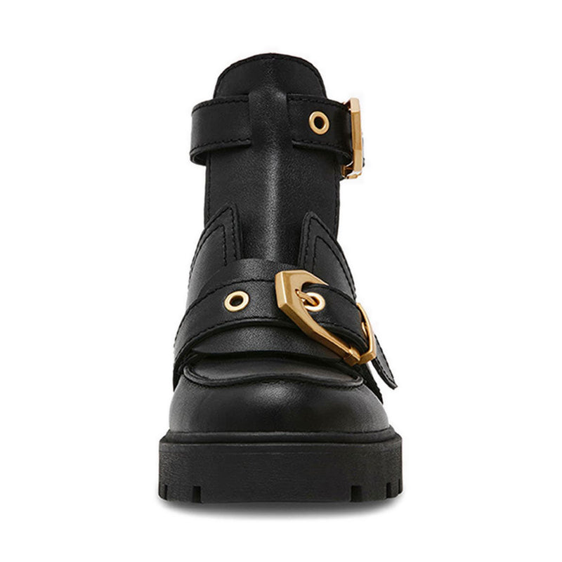 HARLOWS BLACK LEATHER