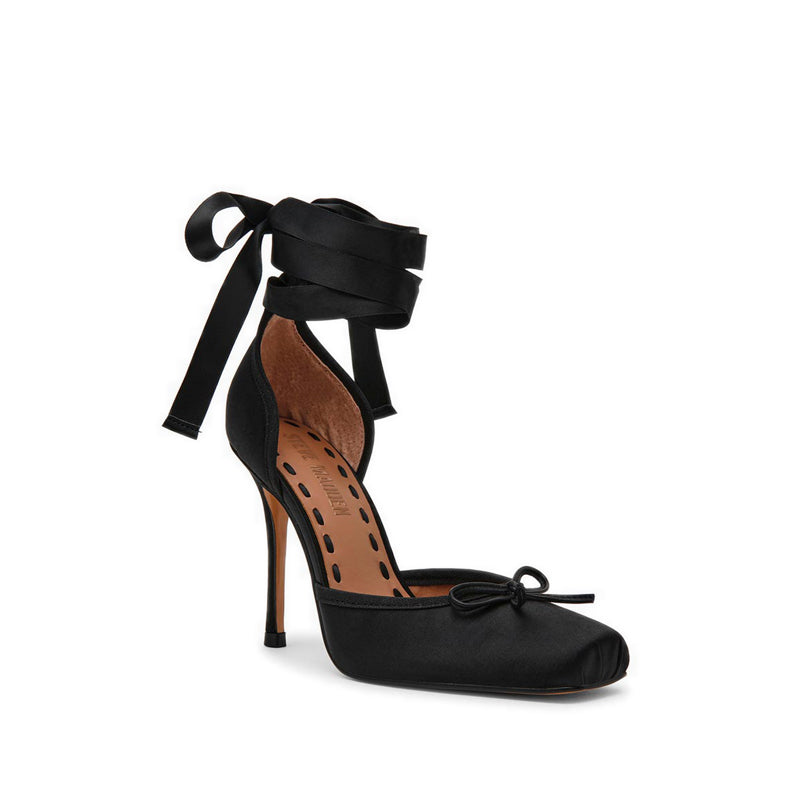 LARINA BLACK SATIN - view 2
