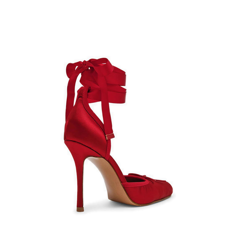 LARINA RED SATIN - view 3