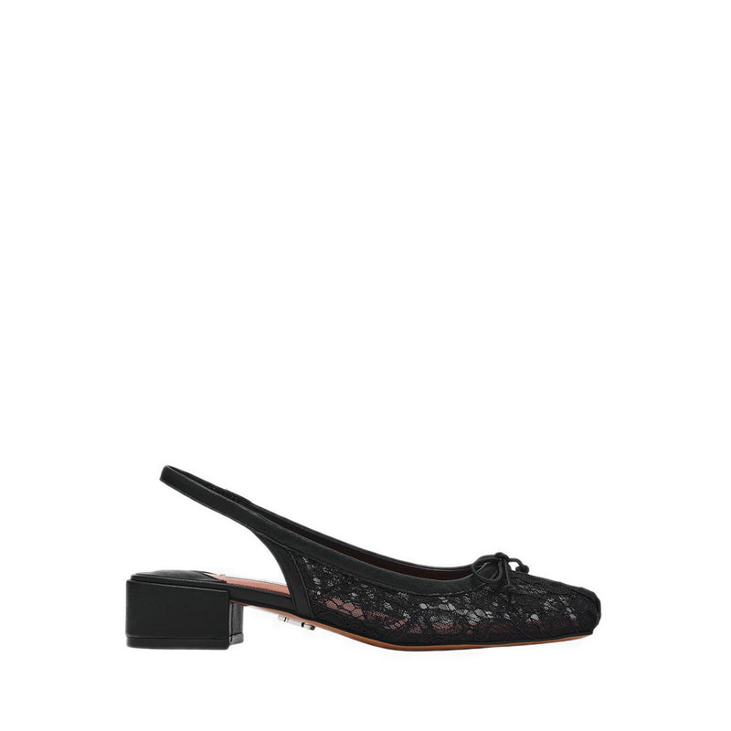 LOVED-LACE   BLACK LEATHER