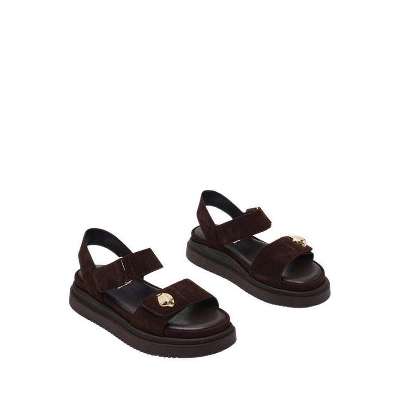 MATINE-SM CHOCO BROWN SUEDE - view 2