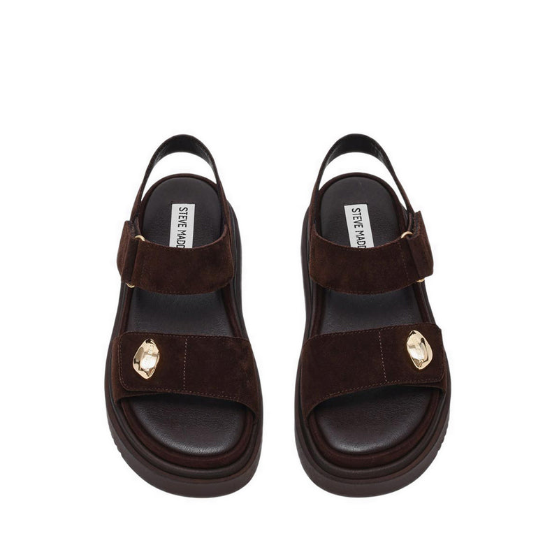 MATINE-SM CHOCO BROWN SUEDE - view 4