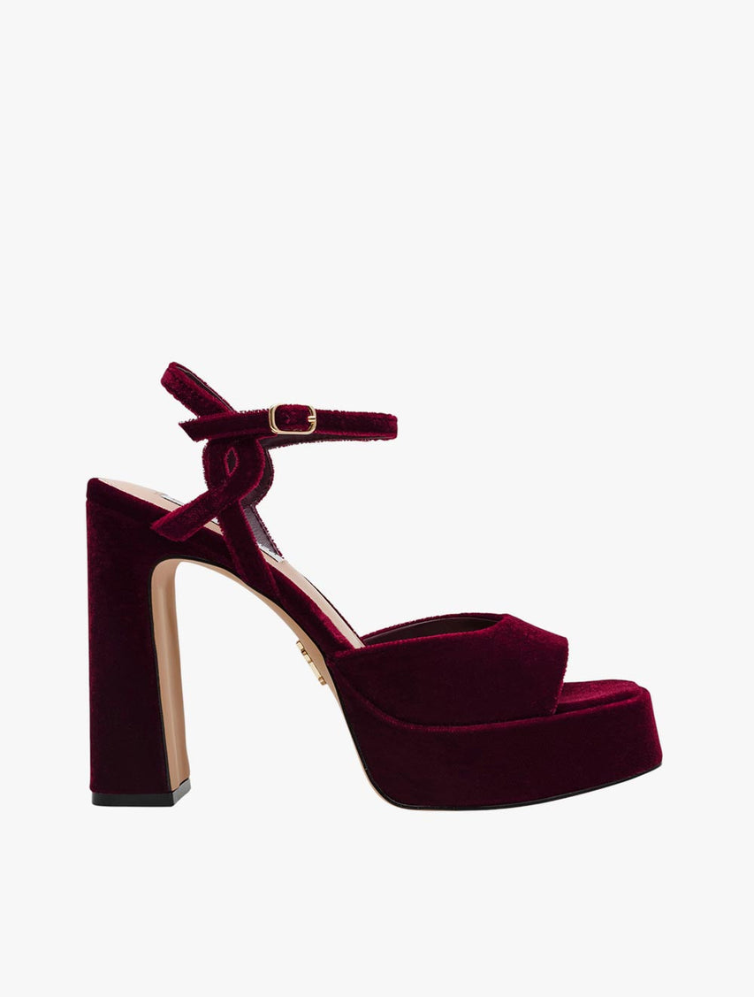 MILIANA BURGUNDY VELVET