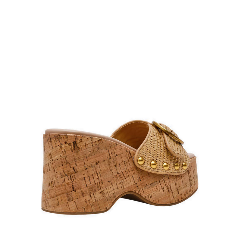 PEDESTAL NATURAL RAFFIA - view 3